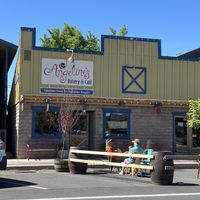 Outside   at Angeline's Bakery and Cafe in Sisters
