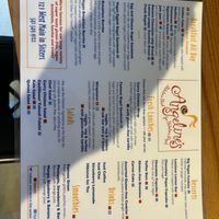 Menu, but they also have a board with specials.  at Angeline's Bakery and Cafe in Sisters