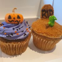 Halloween cupcakes. Pumpkin Spice and Biscoff at Kind Indulgence in Engadine