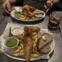 Vegan fish and chips at The Bothy in Edinburgh