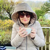 Sunshine and showers!  at Cafe Q in St Agnes