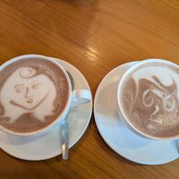 Hot chocolate with almond milk at Blue Kiwi Organic Market & Cafe' in Cape Town