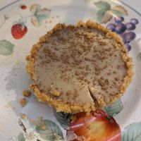 Vegan milk tart at Blue Kiwi Organic Market & Cafe' in Cape Town
