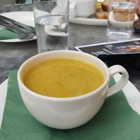 Leek and potato soup at Birnam Arts in Dunkeld