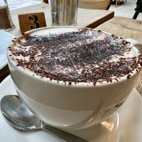 Cappuccino with oat milk   at Birnam Arts in Dunkeld