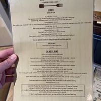 Menu p2  at The Potting Shed Cafe in St Albans
