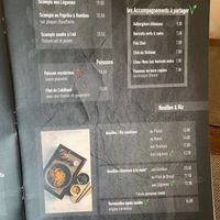 Menu  at Laotse in Contern
