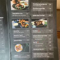 Menu at Laotse in Contern