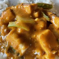 Curry with rice  at Laotse in Contern