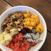 Vegan smoothiebowl (I think he replaced for plant milk)  at Hideaway in Koh Lipe