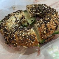 The Secret Garden with Vegan cream cheese.  at Decent Bagel  in Nederland