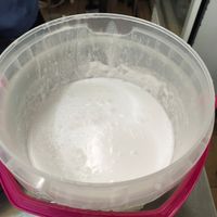 Coconut milk at Nyonya Chendol in Central Singapore