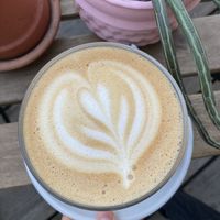 Good quality coffee, cozy outdoor area with a garden view and their vegan banana bread is delicious! They have plant based milk options but the place is not fully vegan. at Kiez Kaffee Kraft in Berlin