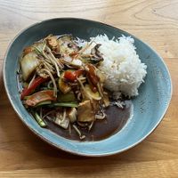 "Frisches Tofu" fresh tofu with veggies and rice  at New Saigon in Hamburg