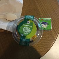 Oat and fruit bowl at Starbucks - The Lawns in West London