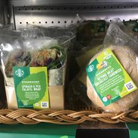 Vegan sandwiches  at Starbucks - The Lawns in West London