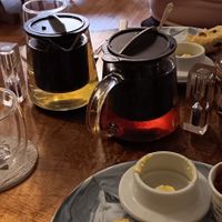 Excellent vegan scones and tea at Tea Inc in Devizes