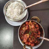 Mix de verduras y arroz at Nest Indian Bar Restaurant in Roses