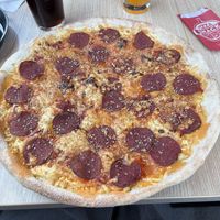 Vegeroni vegan pizza with thin crust (ohut)  at Pizza Hut in Haemeenlinna