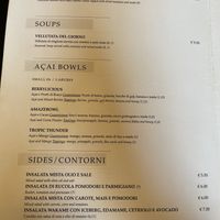 Menu  at Açai Sisters - Maybe closed in Rome
