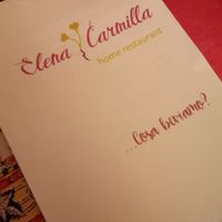 Wine and beer list  at Elena Carmilla  in Rivarossa