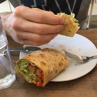 Seitan Burrito at Upcafe in Split