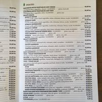 Savoury Menu (Sept ‘18) at Upcafe in Split