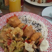 Vegan brochette at Upcafe in Split