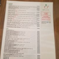 Menu (1) at Upcafe in Split