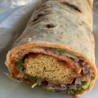 Falafel burrito at Upcafe in Split
