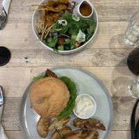 “BLT” burger and satay Bali bowl at I Feel Good Cafe in Gerringong