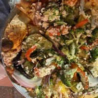 Veggie pizza at Pizza Rustica in Miami Beach