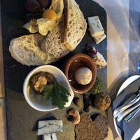 Pictured is the cheese board  at Lucky Leek in Berlin