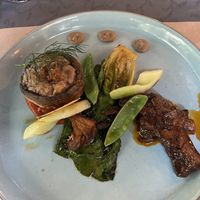 Main - mushrooms and braised eggplant  at Lucky Leek in Berlin
