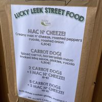 Menu  at Lucky Leek in Berlin