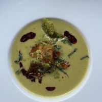 Soup (pea base)  at Lucky Leek in Berlin