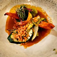 Main course at Lucky Leek in Berlin