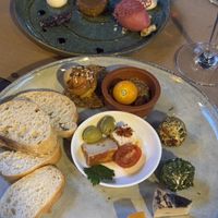 Vegan cheese platter and excellent dessert.   at Lucky Leek in Berlin