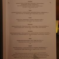 Menu on December 5th 2025  at Lucky Leek in Berlin