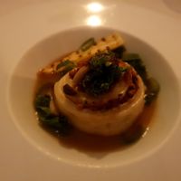 Entrée: mushroom dim sum  at Lucky Leek in Berlin