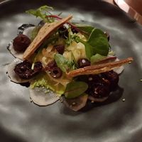 Light and tasty 1st course at Lucky Leek in Berlin