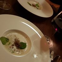 Celery cream soup - so good! at Lucky Leek in Berlin