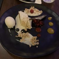 Sour cherry sauce, passion fruit sauce at Lucky Leek in Berlin