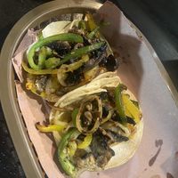 Vegan tacos  at La Antojeria in Playa Del Carmen