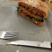 Sunrise burger at Die Burgermacher in Vienna