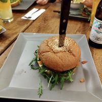 Sunrise burger at Die Burgermacher in Vienna