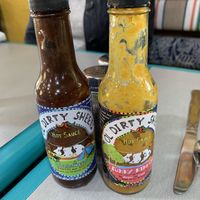 Hot sauce  at Off Center Patio & Pub in Hilliard