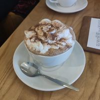 Mint hot chocolate at The Monocle Cafe in Macclesfield