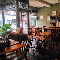 Cosy sitting area at The Monocle Cafe in Macclesfield