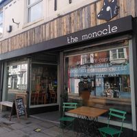 Storefront at The Monocle Cafe in Macclesfield
